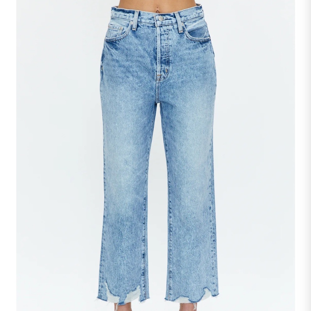 PISTOLA Cassie Super High Rise Straight Crop- Baja